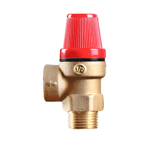 Клапан предохранительный Benarmo НР/ВР 1/2"х3/4" DN 15х20 PN 16 Pср = 3 бар угловой латунный