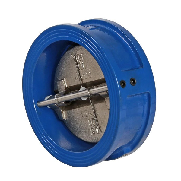 Клапан двухстворчатый DN 80 PN 10/16 обратный межфланцевый чугунный