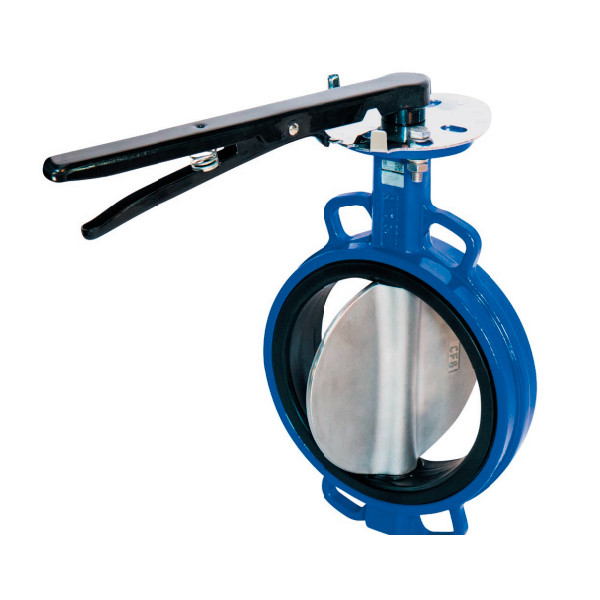 Затвор DENDOR 015W DN 40 PN 16 поворотный дисковый межфланцевый стальной с редуктором