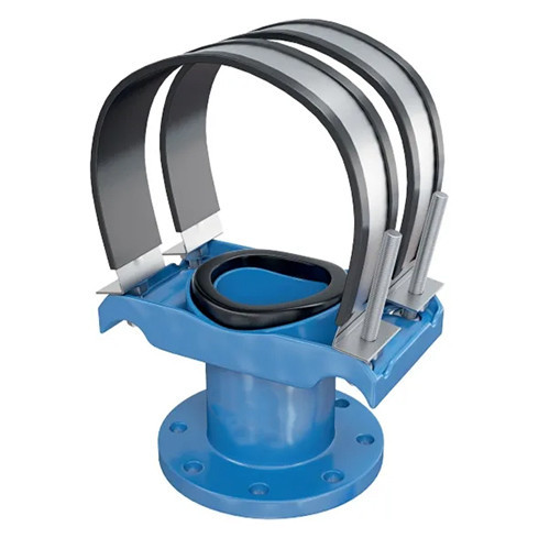 Хомут седловой фланцевый UR-CAST UR-6163 DN 100/ 708-754 мм PN 10/16 чугунный