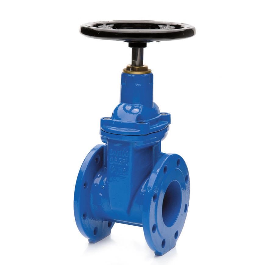 Задвижка GROSS DN 300 PN 10 фланцевая с обрезиненным клином с маховиком короткая