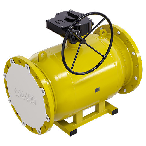 Кран шаровой газовый ALSO КШ.Ф.П.GAS.600.16-01 Ду 600 Ру 16 с редуктором полнопроходный фланцевый
