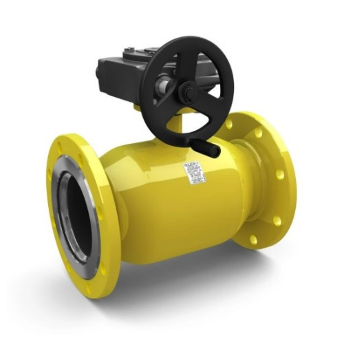 Кран шаровой цельносварной LD КШ.Ц.Ф.Р.GAS.500/400.025.Н/П.01 Ду 500/400 Ру 25 нержавеющий неполнопроходный фланцевый с редуктором