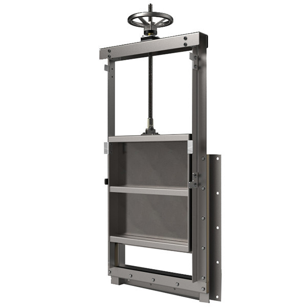 Затвор щитовой VGA SK30 800х800 для монтажа в канале (Штурвал (Маховик))