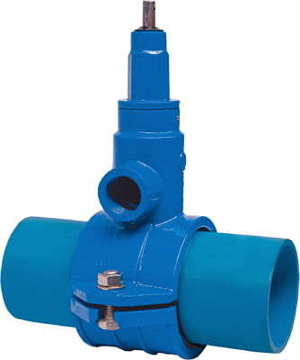 Хомут Jafar 3250 DN 32 PN 16 с вентилем для врезки (63 мм)